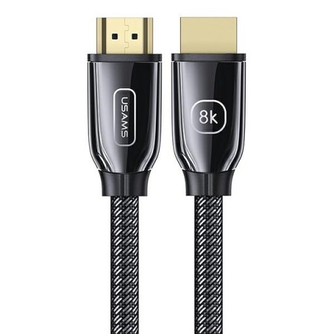 USAMS Kabel HDMI - HDMI 3m Ultra HD U67 2.1 8K czarny/black SJ498HD01 (US-SJ498)