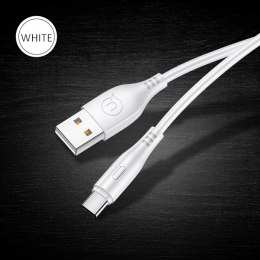 USAMS Kabel U18 USB-C 2A Fast Charge 1m biały/white SJ267USB02 (US-SJ267)