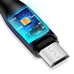 USAMS Kabel U18 microUSB 2A Fast Charge 1m czarny/black SJ268USB01 (US-SJ268)