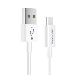 USAMS Kabel U23 microUSB 2A Fast Charge 1m biały/white SJ284USB01 (US-SJ284)