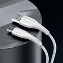 USAMS Kabel U38 microUSB 4A Fast Charge for OPPO 1m biały/white SJ375USB02 (US-SJ375)