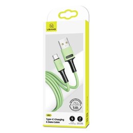 USAMS Kabel U52 USB-C 2A Fast Charge 1m zielony/green SJ436USB02 (US-SJ436)