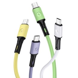 USAMS Kabel U52 microUSB 2A Fast Charge 1m zielony/green SJ435USB02 (US-SJ435)