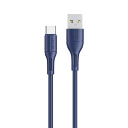 USAMS Kabel U68 USB-C 2A Fast Charge 1m niebieski/blue SJ501USB03 (US-SJ501)