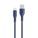 USAMS Kabel U68 microUSB 2A Fast Charge 1m niebieski/blue SJ502USB03 (US-SJ502)