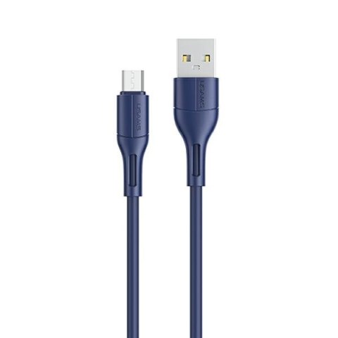 USAMS Kabel U68 microUSB 2A Fast Charge 1m niebieski/blue SJ502USB03 (US-SJ502)