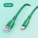 USAMS Kabel U68 microUSB 2A Fast Charge 1m zielony/green SJ502USB04 (US-SJ502)