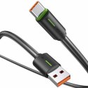 USAMS Kabel USB-C 3A YU Series 1m USB-C/USB-A czarny/black SJ732USB01 (US-SJ732 )