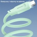 USAMS Kabel USB-C 6A 1,2m Port Display Fast charging Lithe Series zielony/green SJ568USB04 (US-SJ568)