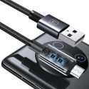 USAMS Kabel USB na Micro-USB 2A 1,2m Fast Charging stalowy/tarnish SJ668USB01 (US-SJ668)