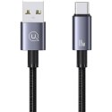 USAMS Kabel USB na USB-C 3A 0,25m Fast Charging stalowy/tarnish SJ680USB01 (US-SJ680)