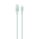 USAMS Kabel lightning 2,4A 1,2m Fast Charging Lithe Series zielony/green SJ565USB04 (US-SJ565)