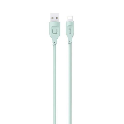 USAMS Kabel lightning 2,4A 1,2m Fast Charging Lithe Series zielony/green SJ565USB04 (US-SJ565)