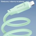 USAMS Kabel lightning 2,4A 1,2m Fast Charging Lithe Series zielony/green SJ565USB04 (US-SJ565)