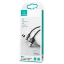 USAMS Kabel magnetyczny U59 lightning 2.1A Fast Charge 1m pleciony czarny/black SJ472USB01 (US-SJ472) regulowany kąt