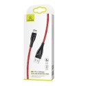 USAMS Kabel pleciony U41 USB-C 2m 2A czerwony/red SJ395USB02 (US-SJ395)