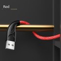 USAMS Kabel pleciony U41 USB-C 3m 2A czerwony/red SJ398USB02 (US-SJ398) Fast Charge