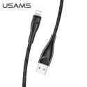 USAMS Kabel pleciony U41 lightning 2m 2A czarny/black SJ394USB01 (US-SJ394) Fast Charge