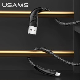 USAMS Kabel pleciony U41 lightning 3m 2A czarny/black SJ397USB01 (US-SJ397) Fast Charge