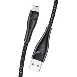 USAMS Kabel pleciony U41 microUSB 1m 2A czarny/black SJ393USB01 (US-SJ393) Fast Charge