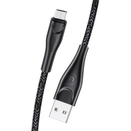 USAMS Kabel pleciony U41 microUSB 2m 2A czarny/black SJ396USB01 (US-SJ396) Fast Charge