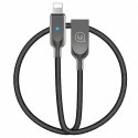 USAMS Kabel power-off U-Sun Lightning czarny/black 1,9m IPYSUSB201 (US-SJ170)