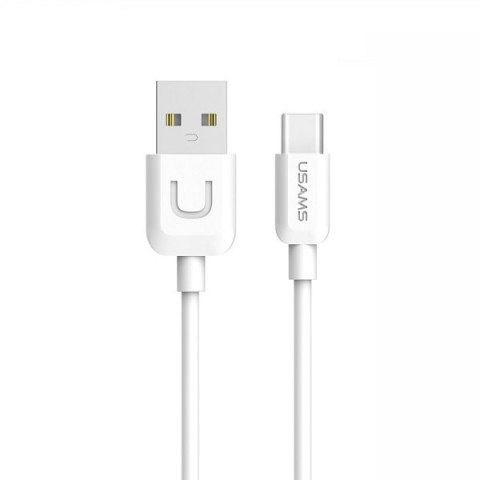 USAMS Kabel U-Turn USB-C 1m biały/white 2A TCUSBXD02 (US-SJ099)