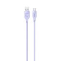 USAMS Kabel USB-C 6A 1,2m Port Display Fast Charging Lithe Series purpurowy/purple SJ568USB03 (US-SJ568)