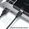 USAMS Kabel USB-C 6A 1,2m Port Display Fast Charging Lithe Series purpurowy/purple SJ568USB03 (US-SJ568)