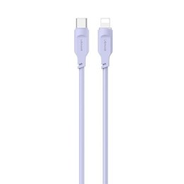 USAMS Kabel USB-C na Lightning 20W 1,2m PD Fast Charging Lithe Series purpurowy/purple SJ566USB03 (US-SJ566)