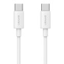 USAMS Kabel USB-C na USB-C 60W 1m Fast Charging YD Series biały/white SJ711USB02 (US-SJ711)