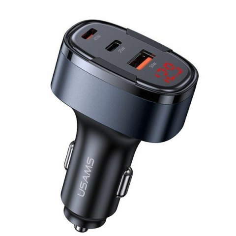 USAMS Ład. sam. 1xUSB+2xUSB-C C42 100W Fast Charge czarny/black (CC257)