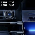 USAMS Ład. sam. C29 45W 2xUSB-A Fast Charge jasno złoty/light gold CC154CC01(US-CC154)