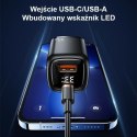 USAMS Ład. siec. 1xUSB-C+1xUSB T46 33W (only head) PD3.0 +QC3.0 Fast Charging biały/white CC152TC02 (US-CC152)