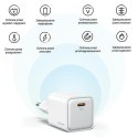 USAMS Ład. siec. 1xUSB-C PD30W PD3.0 Fast Charging US-CC186 + kabel USB-C/Lightning US-SJ610 biały/white YX Series YXXLOGTC04