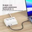 USAMS Listwa zasilająca 65W Super Si Fast Charging USB Extension Socket EU biały/white CC160TC01 (US-CC160)