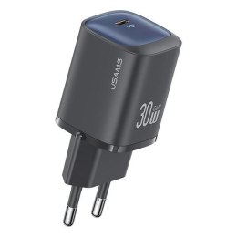 USAMS Ład. siec. CC251 30W GaN USB-C Fast Charging HC Series czarny/black CC251TC01