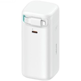 USAMS Powerbank ze zwijanym kablem Retractable Lightning 18000 mAh PD45W Fast Charge XMF Series biały/white 20KCD21702 (US-CD217