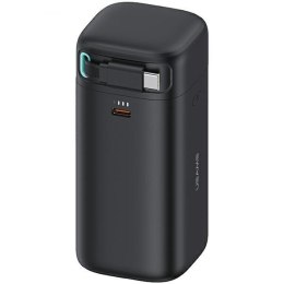 USAMS Powerbank ze zwijanym kablem USB-C Retractable 18000 mAh PD45W Fast Charge XMF Series czarny/black 20KCD21601 (US-CD216)