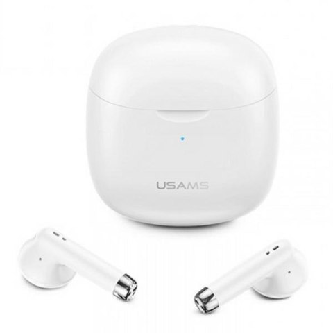 USAMS Słuchawki Bluetooth 5.0 TWS IA series bezprzewodowe biały/white BHUIA02 (US-IA04)