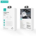 USAMS Słuchawki Bluetooth 5.0 TWS LY series ANC bezprzewodowe biały/white BHULY06