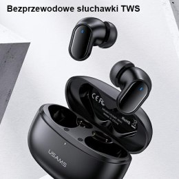 USAMS Słuchawki Bluetooth 5.1 TWS BH series bezprzewodowe czarny/black BHUBH01