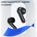 USAMS Słuchawki Bluetooth 5.2 TWS NX10 Series Dual mic bezprzewodowe czarny/black BHUNX01