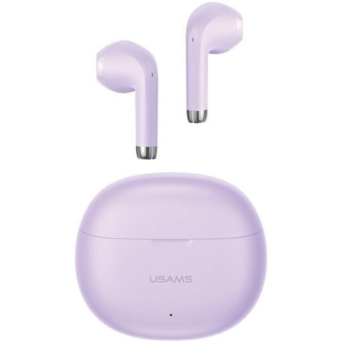 USAMS Słuchawki Bluetooth 5.3 TWS Rhymbo Series bezprzewodowe fioletowy/purple BHUYO04 (US-YO17)