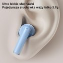 USAMS Słuchawki Bluetooth 5.3 TWS US14 Series Dual mic bezprzewodowe niebieskie/blue BHUUS03