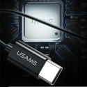 USAMS Słuchawki stereo EP-43 metal USB-C czarny/black HSEP4301