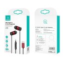 USAMS Słuchawki stereo EP-46 USB-C czerwony/red 1,2m HSEP4604