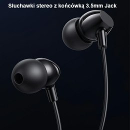 USAMS Słuchawki stereo EP-47 3.5mm biały/white 1,2m HSEP4702 (US-SJ594)