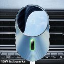 USAMS Uchwyt indukcyjny Magnetic Car Wireless Charging 15W do kratki went. szary/grey CD170DZ01 (US-CD170)