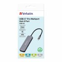 Verbatim Adapter Hub USB-C - 2xHDMI/ 3xUSB-A/SD/microSD/USB-C aluminiowy/aluminum 32151